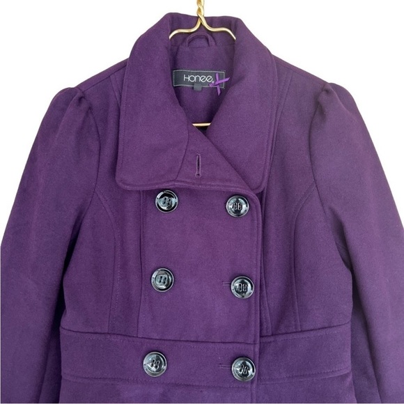 Honee Double Breasted Pea‎ Coat Style Jacket - Picture 2 of 8